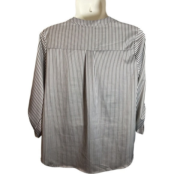 Chic Black and White Striped Blouse, Plus Size 2X - Picture 2 of 9
